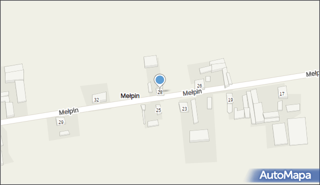 Mełpin, Mełpin, 28, mapa Mełpin