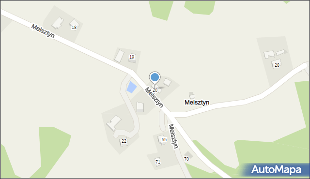 Melsztyn, Melsztyn, 21, mapa Melsztyn