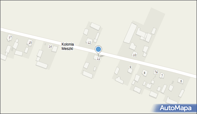 Meszki, Meszki, 11A, mapa Meszki