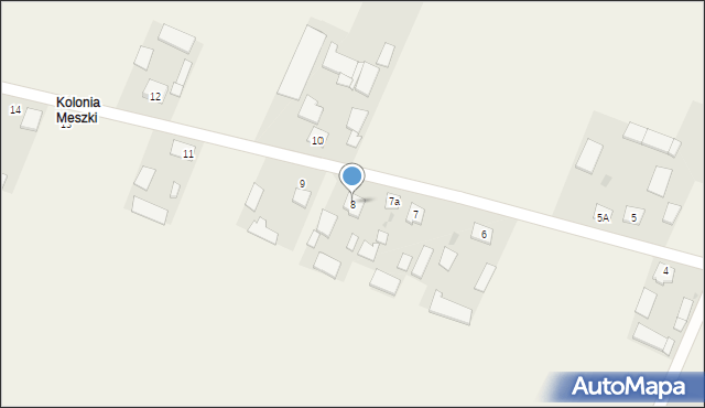 Meszki, Meszki, 8, mapa Meszki