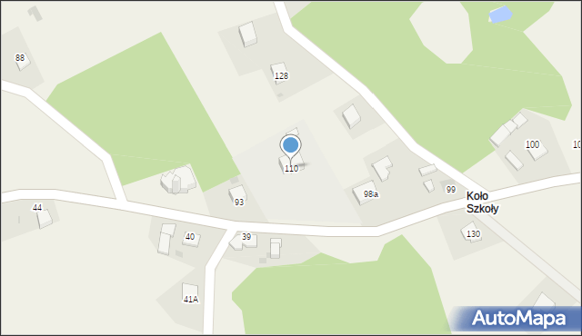 Meszna Opacka, Meszna Opacka, 110, mapa Meszna Opacka