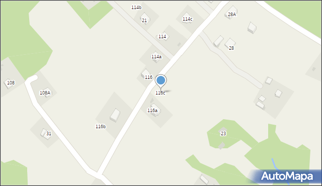 Meszna Opacka, Meszna Opacka, 116c, mapa Meszna Opacka