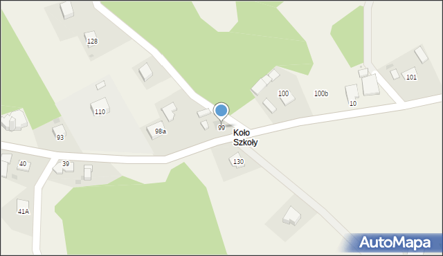 Meszna Opacka, Meszna Opacka, 99, mapa Meszna Opacka