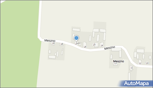 Meszno, Meszno, 17, mapa Meszno