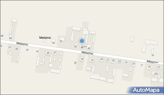 Meszno, Meszno, 48, mapa Meszno