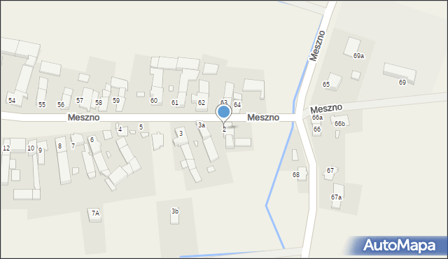 Meszno, Meszno, 2, mapa Meszno