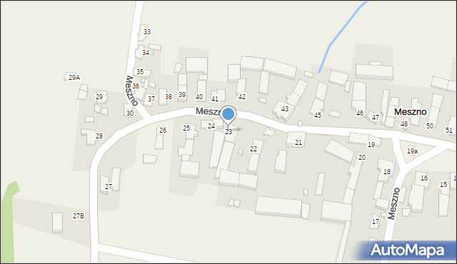 Meszno, Meszno, 23, mapa Meszno