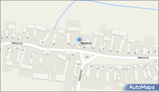 Meszno, Meszno, 48a, mapa Meszno