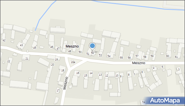 Meszno, Meszno, 52, mapa Meszno