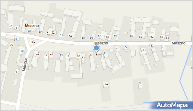 Meszno, Meszno, 7, mapa Meszno