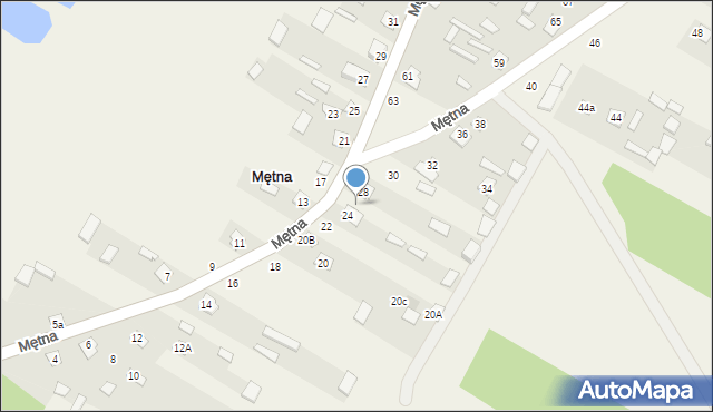Mętna, Mętna, 26, mapa Mętna