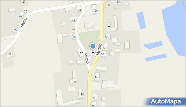 Mętno, Mętno, 55, mapa Mętno
