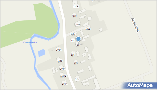 Mętów, Mętów, 107, mapa Mętów