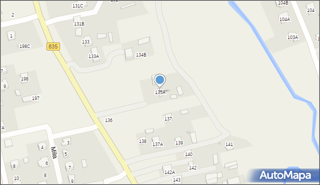 Mętów, Mętów, 135A, mapa Mętów