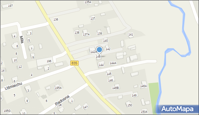 Mętów, Mętów, 143A, mapa Mętów