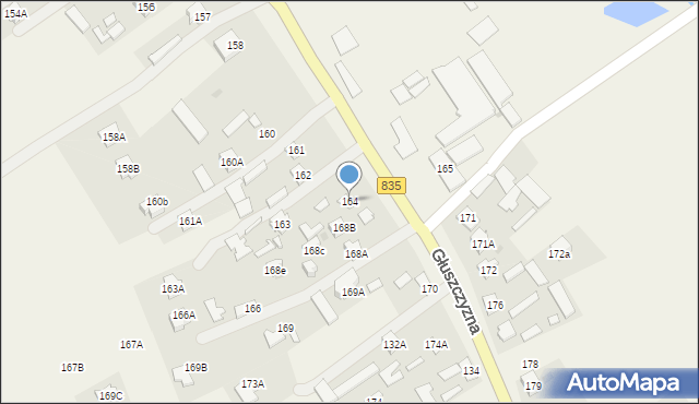 Mętów, Mętów, 164, mapa Mętów