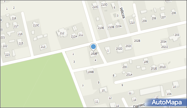 Mętów, Mętów, 202E, mapa Mętów