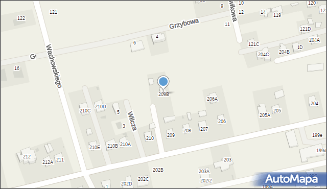 Mętów, Mętów, 209B, mapa Mętów