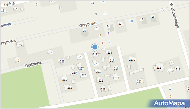 Mętów, Mętów, 219, mapa Mętów