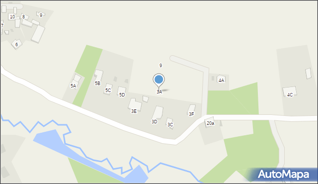 Mętów, Mętów, 3A, mapa Mętów