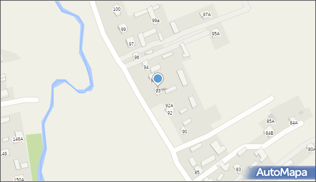 Mętów, Mętów, 93, mapa Mętów