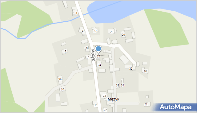 Mężyk, Mężyk, 25, mapa Mężyk