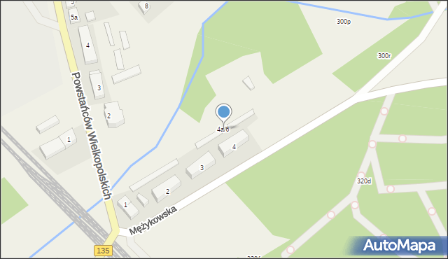 Miały, Mężykowska, 4a/6, mapa Miały