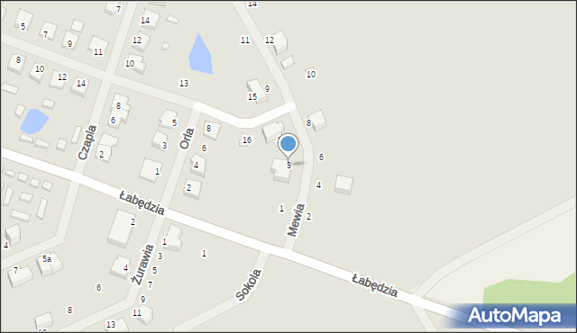 Mikołajki, Mewia, 3, mapa Mikołajki