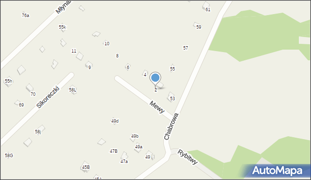 Młynarze, Mewy, 2, mapa Młynarze