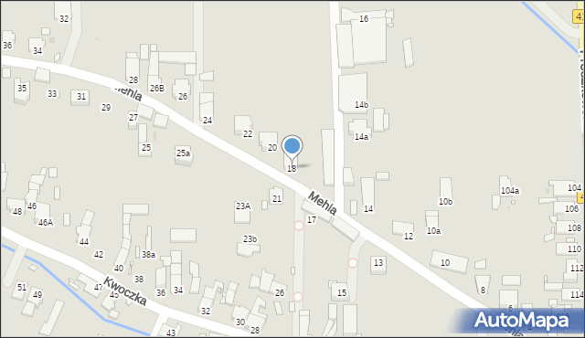Opole, Mehla Franciszka, 18, mapa Opola