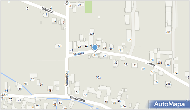 Opole, Mehla Franciszka, 39, mapa Opola