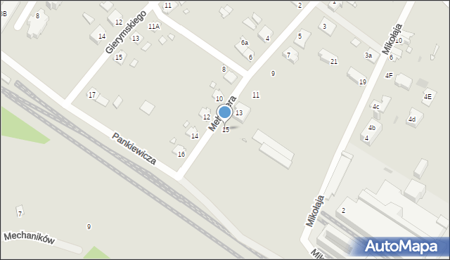 Opole, Mehoffera Józefa, 15, mapa Opola