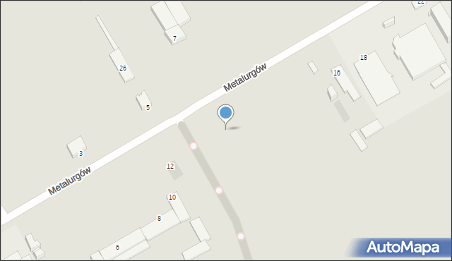 Ostrowiec Świętokrzyski, Metalurgów, 14, mapa Ostrowiec Świętokrzyski