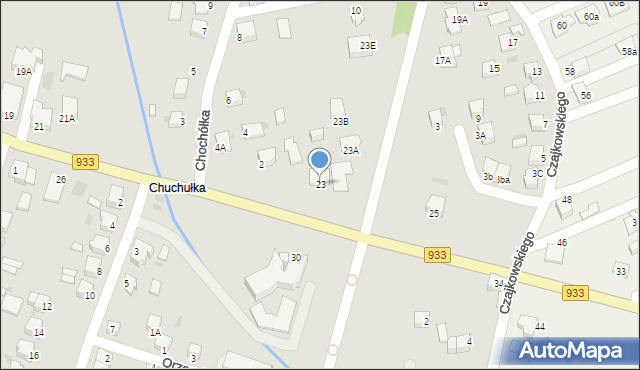 Pszczyna, Męczenników Oświęcimskich, 23, mapa Pszczyny