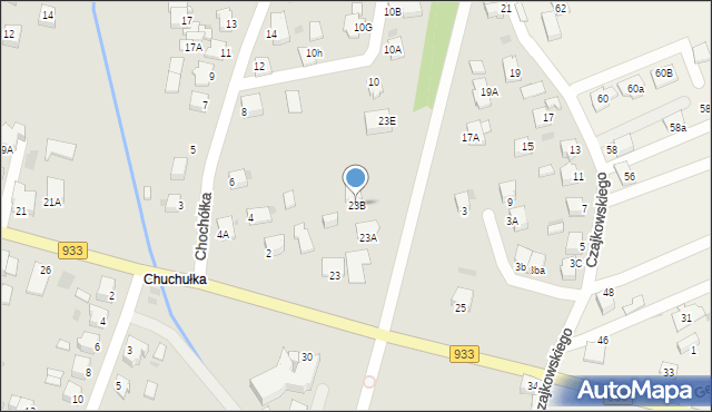 Pszczyna, Męczenników Oświęcimskich, 23B, mapa Pszczyny