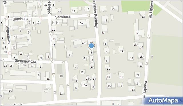 Puck, Męczenników Piaśnicy, 6, mapa Puck