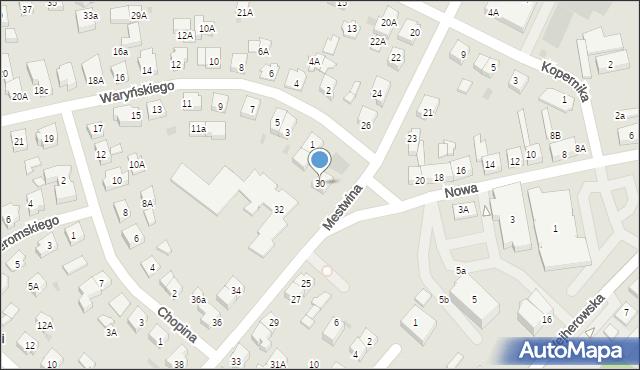 Puck, Mestwina, 30, mapa Puck