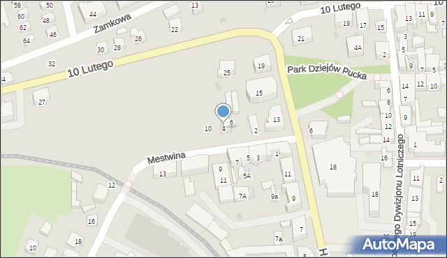 Puck, Mestwina, 4, mapa Puck