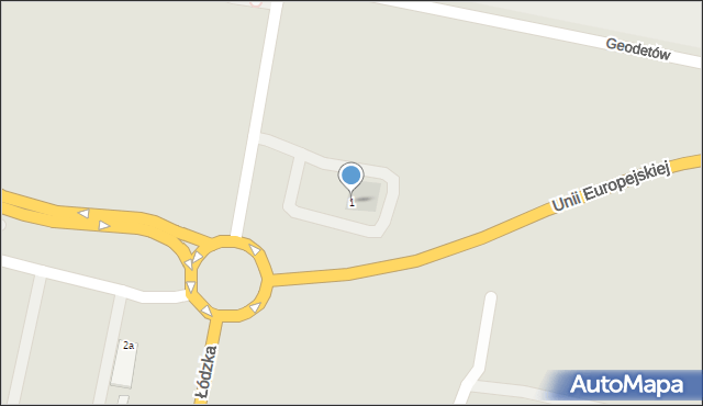 Radomsko, Merloniego Aristide, 1, mapa Radomsko