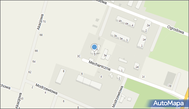 Radwanice, Mechaniczna, 3, mapa Radwanice