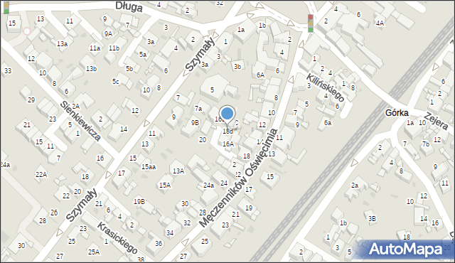 Radzionków, Męczenników Oświęcimia, 18d, mapa Radzionków