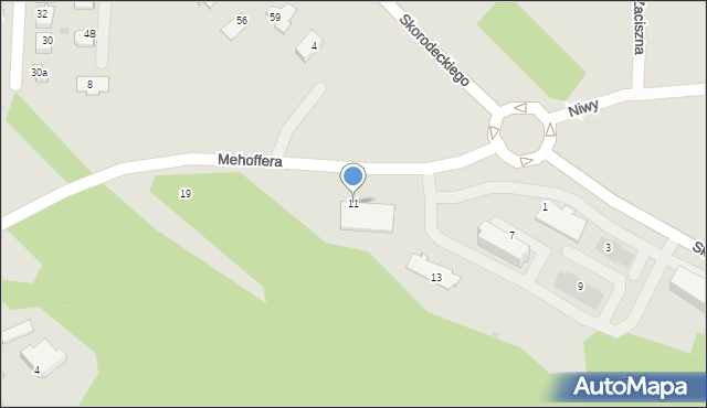 Ropczyce, Mehoffera Józefa, 11, mapa Ropczyce