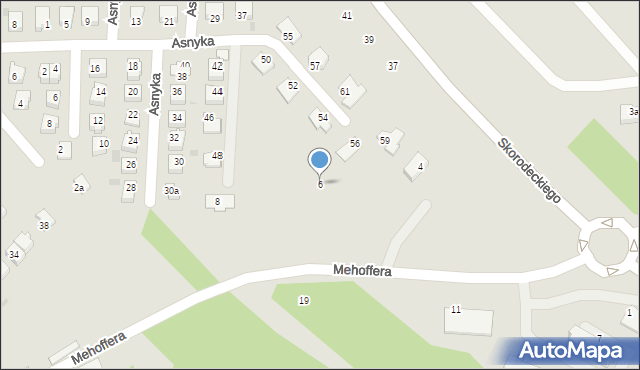 Ropczyce, Mehoffera Józefa, 6, mapa Ropczyce