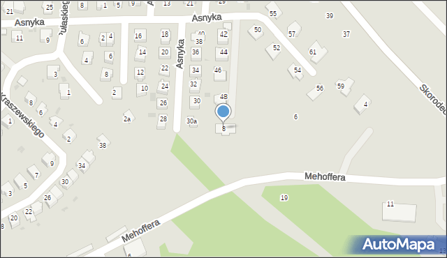 Ropczyce, Mehoffera Józefa, 8, mapa Ropczyce