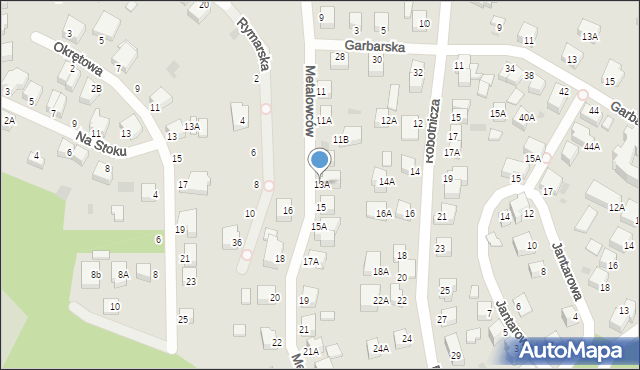 Rumia, Metalowców, 13A, mapa Rumia