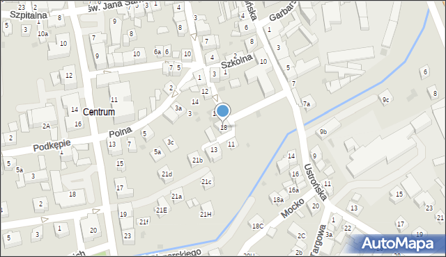 Skoczów, Mennicza, 18, mapa Skoczów