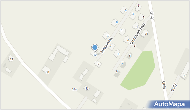 Stanisławowo, Melonowa, 12, mapa Stanisławowo