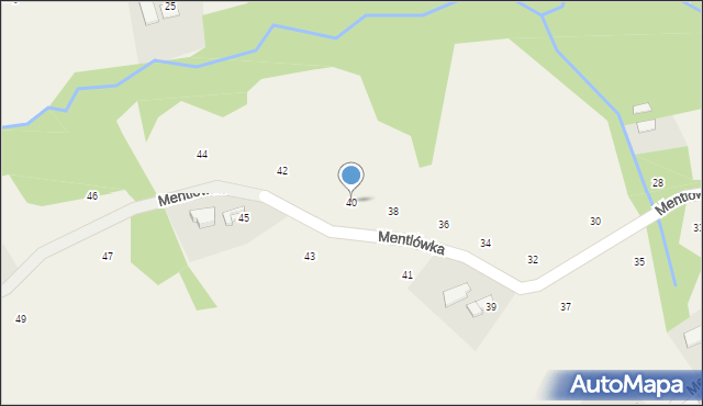 Staszkówka, Mentlówka, 40, mapa Staszkówka