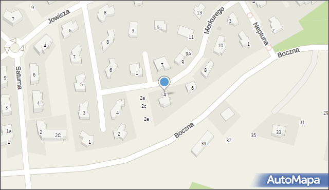 Straszyn, Merkurego, 4, mapa Straszyn