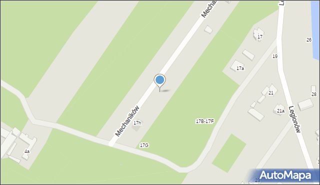 Stryków, Mechaników, 4, mapa Stryków